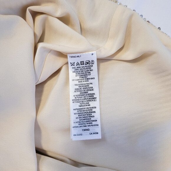 French Connection Gold Sequin Mini Skirt, Christmas Party Skirt, Size Xs - Picture 9 of 11